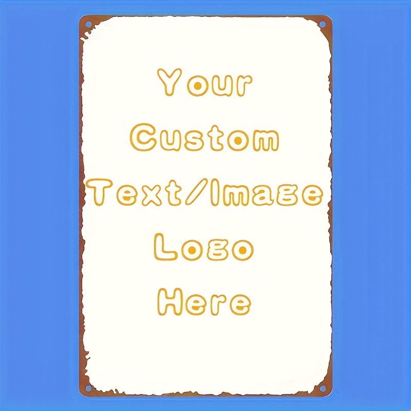 Wine Tag Label - Letrero de Metal Rectangular Personalizado para
