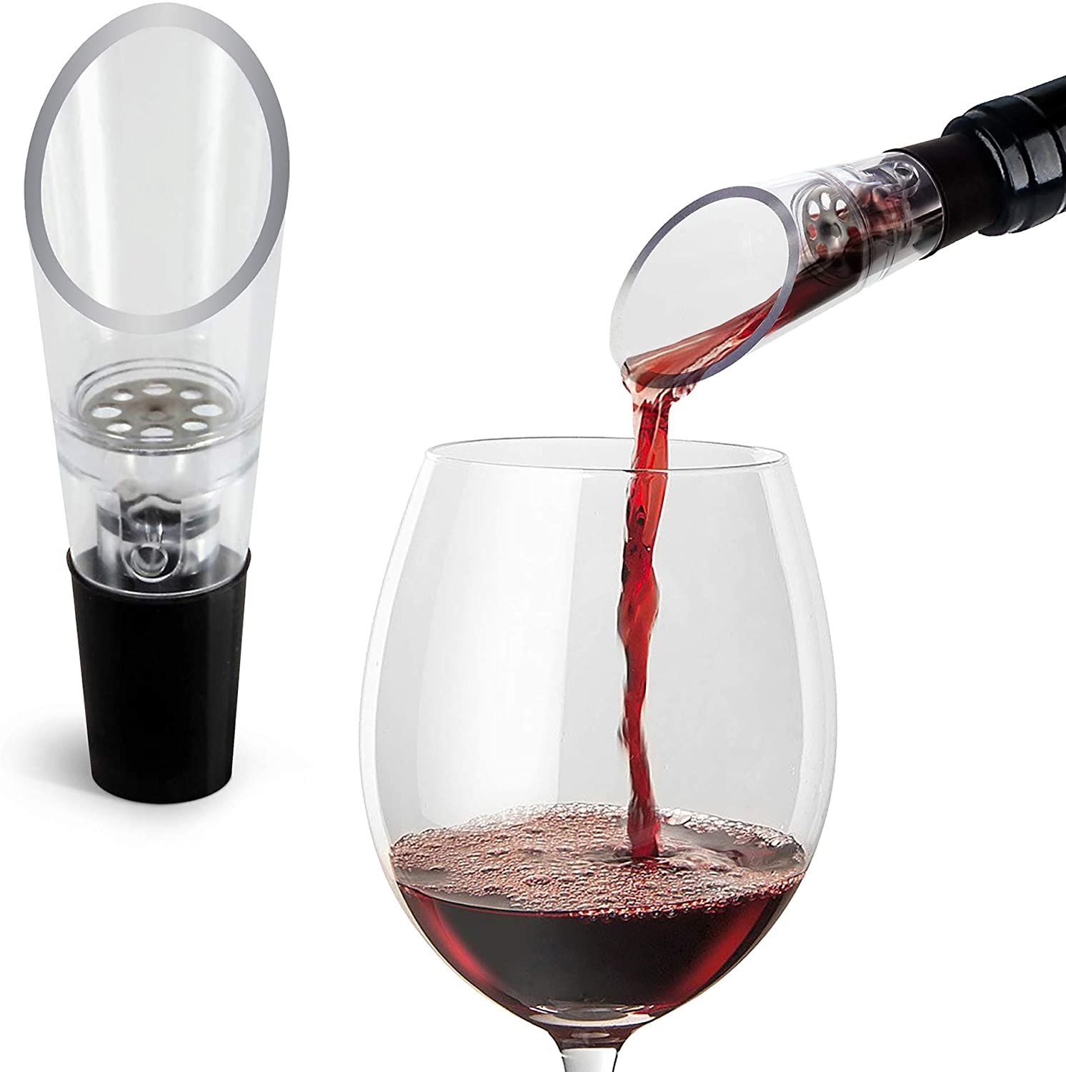 Wine Beer Liquor - Aireador de vino, decantador, botellas de