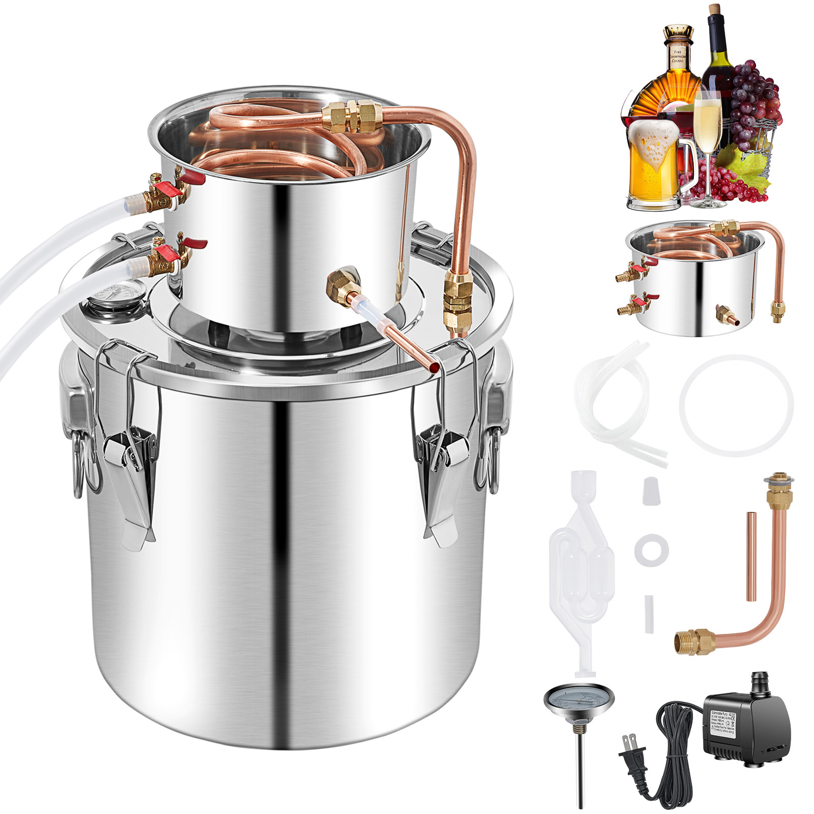 Wine Beer Liquor - SucceBuy 50L Alcohol Still Destilador de