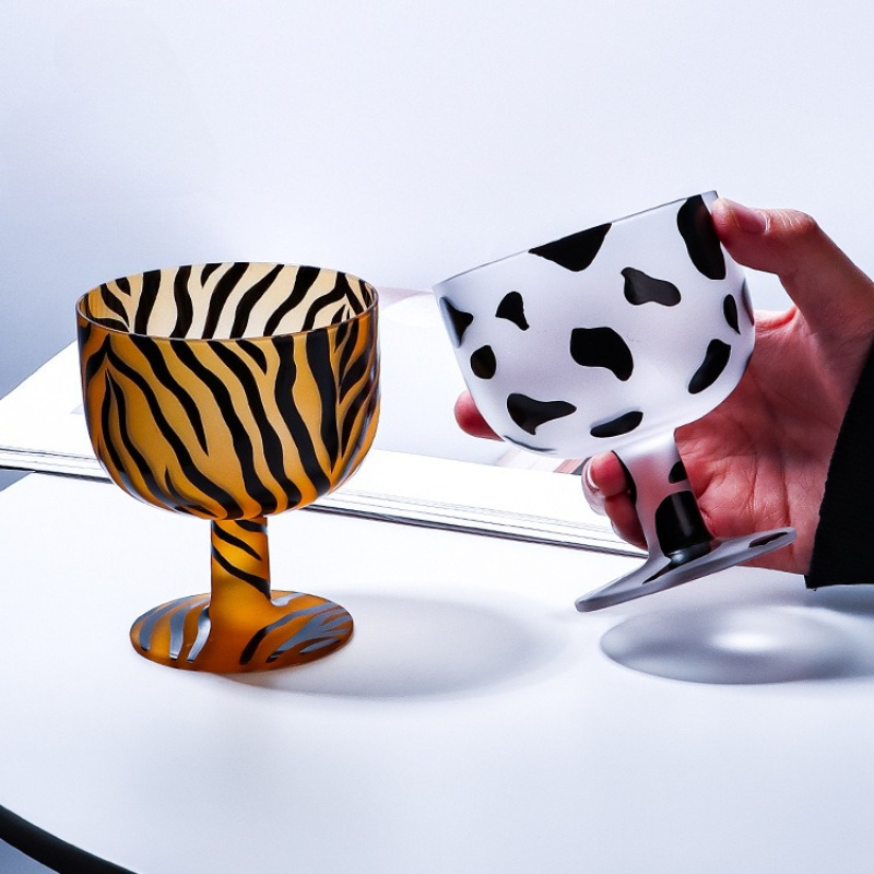 Wine Beer Foot - Tazas de postre de patas altas
