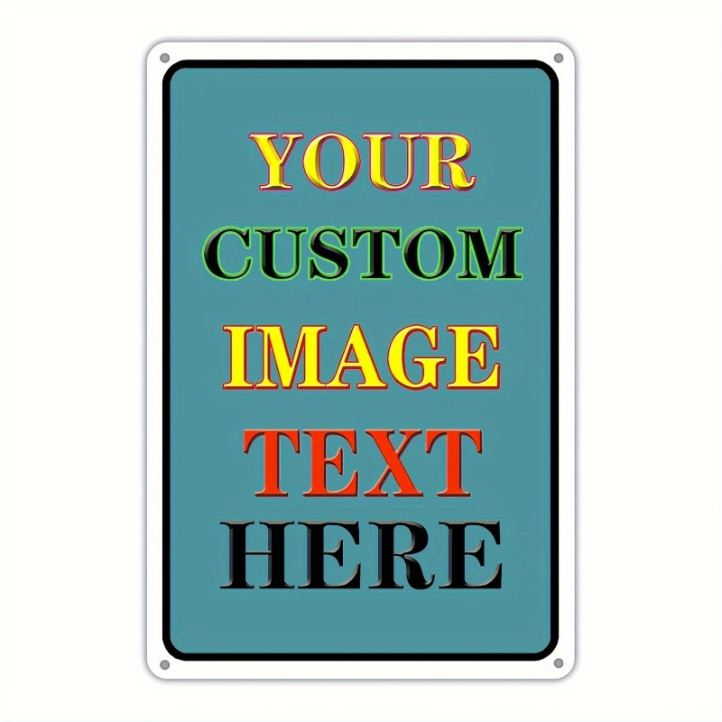 Wine Tag Label - Placa de Hierro Rectangular con Foto