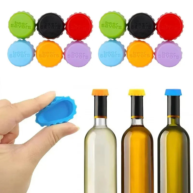 Wine Beer Garden - Tapones de silicona para botellas de