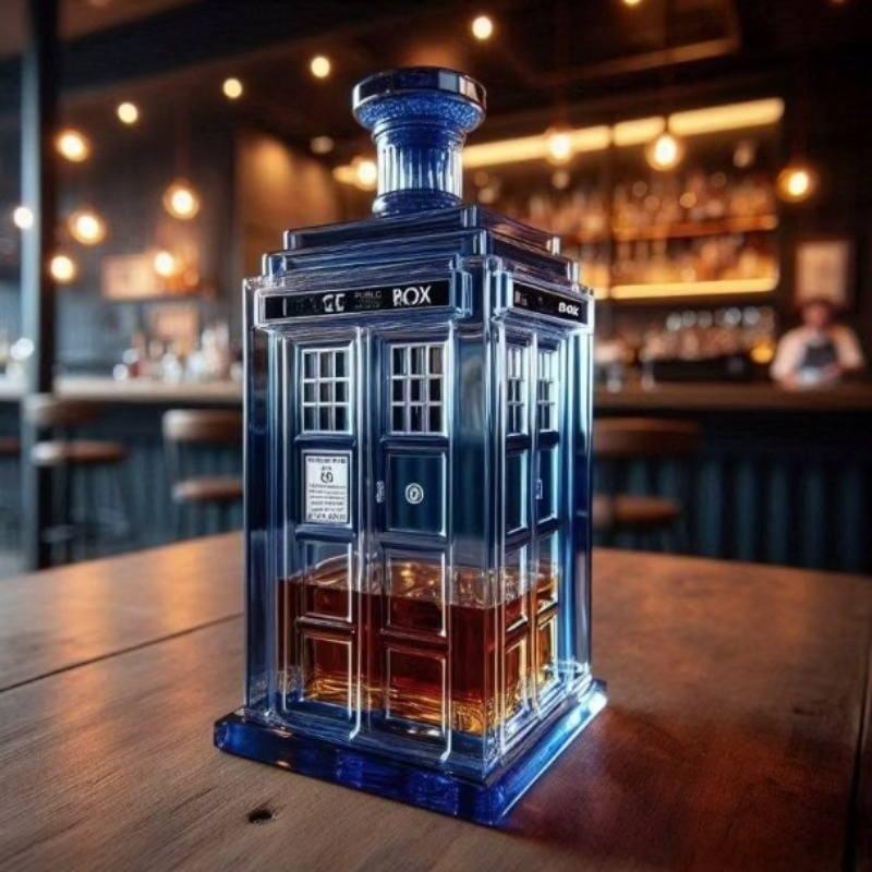 Wine Beer Whiskey - Decantador Creativo con Diseño de Cabina