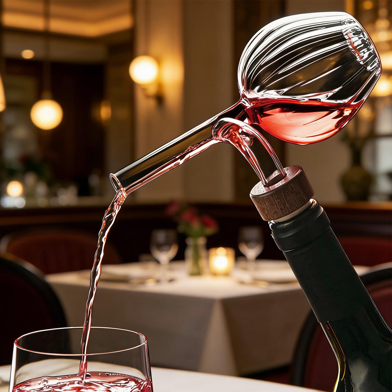 Decantador de Vino Rojo Transp - Wine Aerator Pour reseña y precio