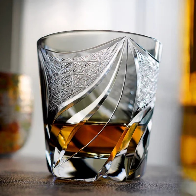 Vaso de whisky Edo Kiriko de 9 - Wine Beer Jp reseña y precio
