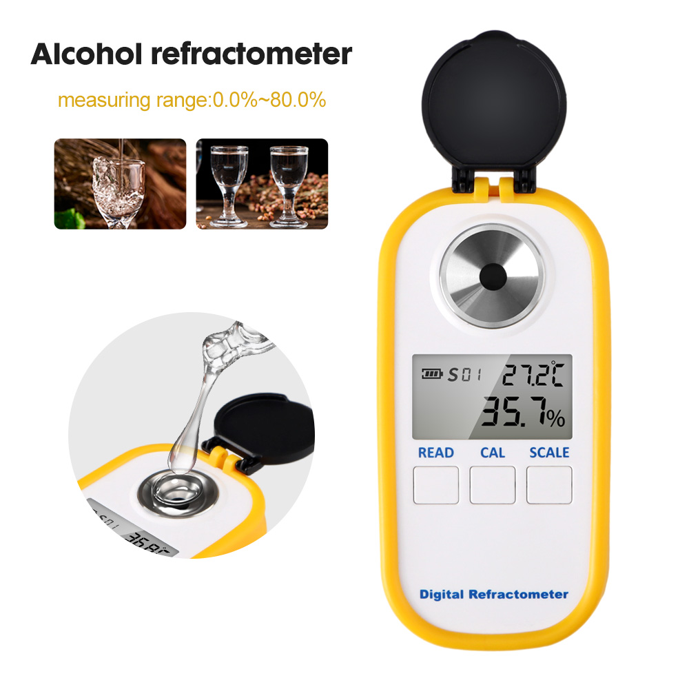 Refractómetro Digital de Alcoh - Wine To Beer To Liquor reseña y precio