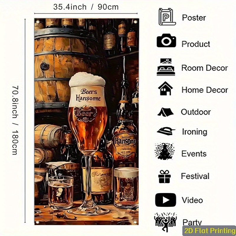 1 pieza de cartel publicitario - Wine Beer House reseña y precio